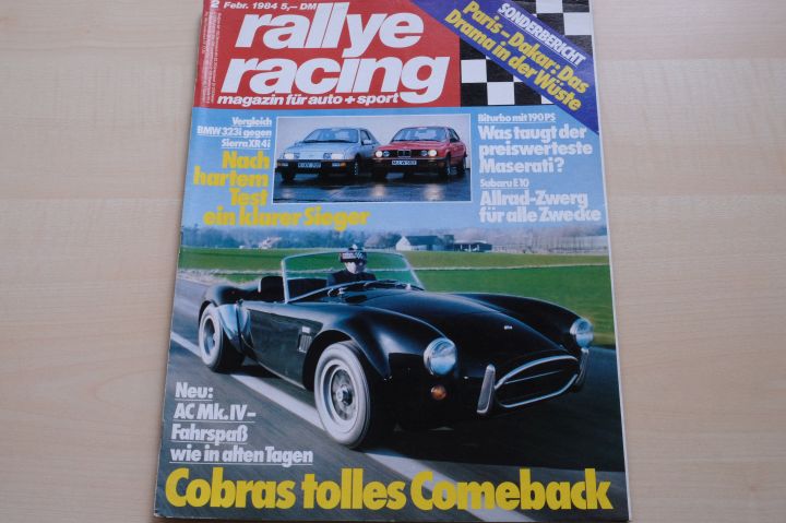 Deckblatt Rallye Racing (02/1984)